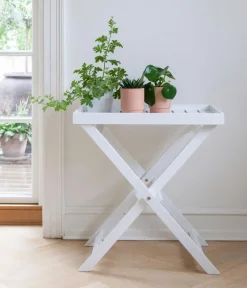 Cinas Tabletttisch, ca. B60/H65/T40 cm Weiß Outlet