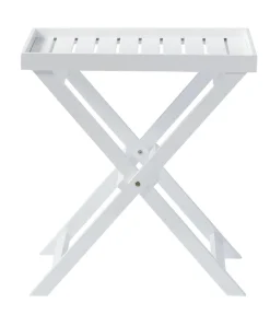 Cinas Tabletttisch, ca. B60/H65/T40 cm Weiß Outlet