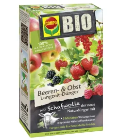 Compo Obst- & Gemüsedünger - BIO Beeren- & Obst Langzeit-Dünger mit Schafwolle