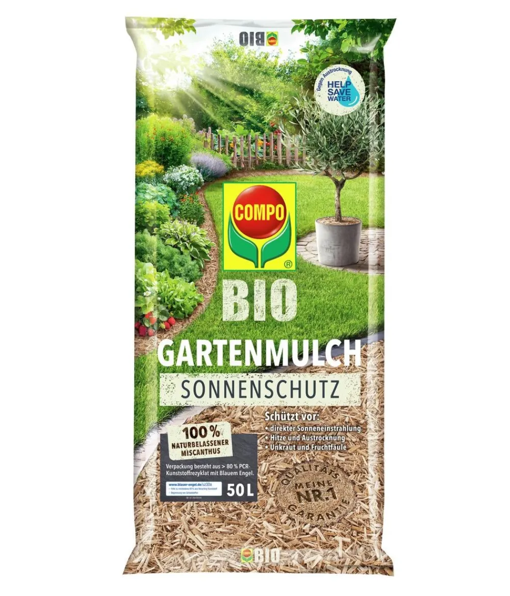 Compo Rindenmulch > Bio Gartenmulch Sonnenschutz, 50 l