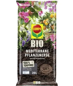 Compo BIO Mediterrane Pflanzenerde, torfffrei, 20 l Clearance