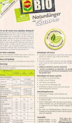 Compo Universaldünger|Blumendünger - BIO Naturdünger mit Guano
