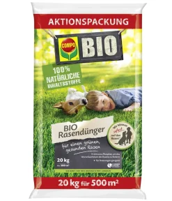 Compo BIO Rasendünger Aktionspackung, 20 kg Hot