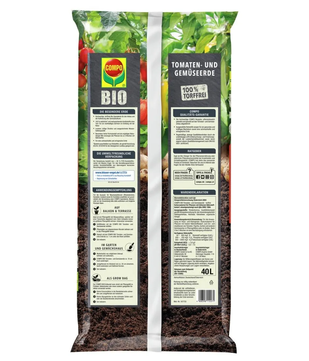Compo BIO Tomaten- und Gemüseerde Outlet