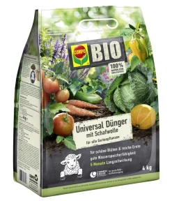 Compo Bio-Dünger > BIO Universal Dünger mit Schafwolle, 4 kg