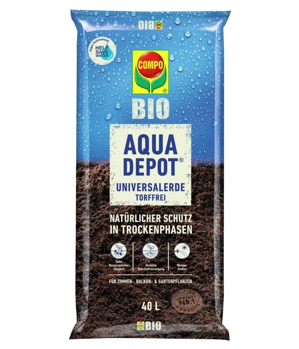 Compo Blumenerde > Bio Universalerde Aqua Depot, torffrei, 40 l