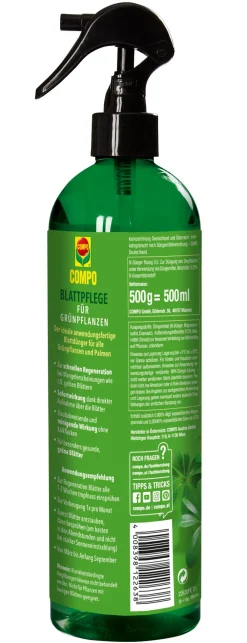 Compo ® Blattpflege für Grünpflanzen, 500 ml New