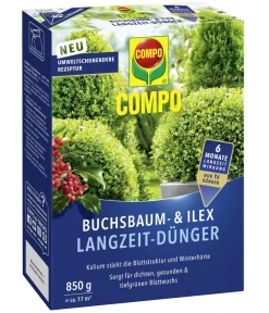 Compo Spezialdünger - Buchsbaum- & Ilex Langzeit-Dünger, 850 g