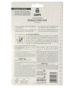 Compo Universaldünger|Blumendünger > Düngestäbchen für Blühpflanzen, 30 Stk.