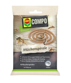 Compo Mückenspirale mit Halterung, 10 Stk. Hot