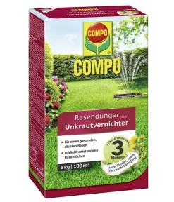 Compo Rasendünger|Unkrautvernichter - Rasendünger plus Unkrautvernichter