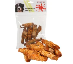 Corwex Hundeleckerlies - Hundesnack Hühnerbrust Kaurolle, 250 g