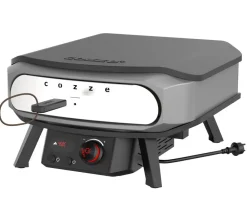 cozze® Pizzaöfen > Cozze elektrischer Pizzaofen Premium Rotate 42 cm (17"), mit Thermometer inkl. Pizzastein, ca. B60,5/H33/T62,5 cm