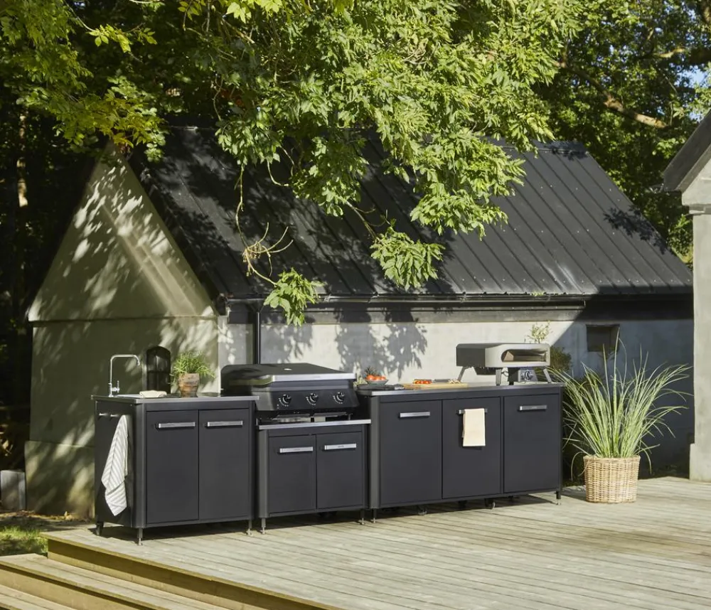 cozze® Gasgrills - Cozze Gasgrill Plancha G-800, ca. B86/H38/T64,5 cm Schwarz