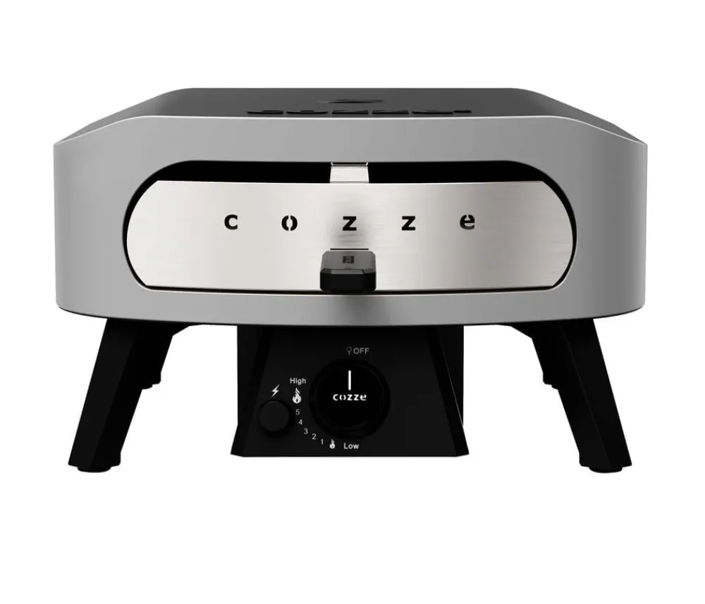 cozze® Pizzaöfen > Cozze Gas-Pizzaofen Classic 34 cm (13"), mit Thermometer inkl. Pizzastein, ca. B50/H29,5/T50 cm