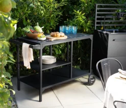 cozze® Grillzubehör - Cozze Grillwagen BBQ Station, ca. B115/H90/T60 cm Schwarz