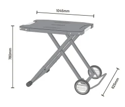 cozze® Grillzubehör > Cozze Klapptisch, ca. B83/H78/T58 cm