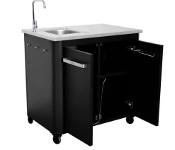 cozze® Outdoor-Küchen|Grillzubehör > Cozze Outdoor-Küche Außentisch mit Edelstahlspüle, inkl. Wasserhahn, ca. B93,5/H90/T60 cm