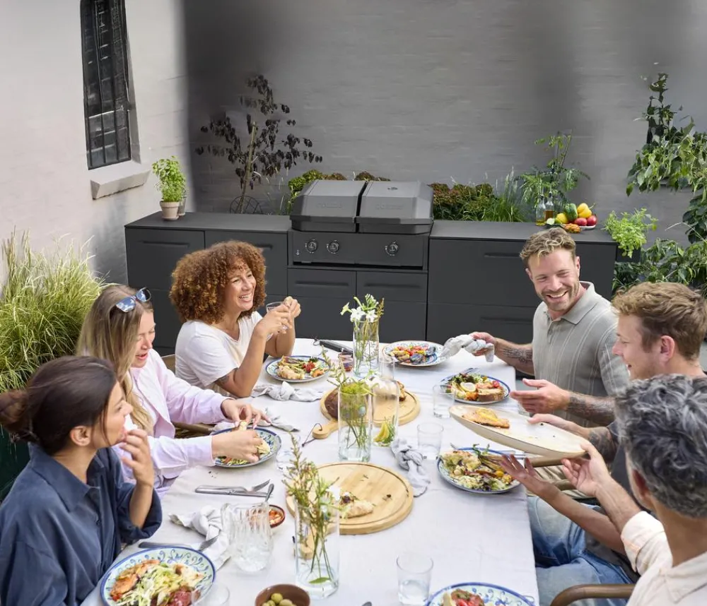 cozze® Cozze Outdoor-Küche Niedrigmodul Elements, ca. B90/H68/T60 cm Schwarz Online