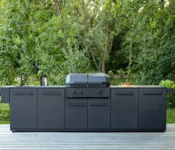 cozze® Outdoor-Küchen - Cozze Outdoor-Küche Spülmodul Elements, ca. B110/H90/T60 cm Schwarz