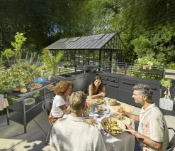 cozze® Outdoor-Küchen - Cozze Outdoor-Küche Spülmodul Elements, ca. B110/H90/T60 cm Schwarz
