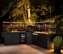 cozze® Cozze Outdoor-Küche Türmodul Elements, ca. B110/H90/T60 cm Schwarz Clearance