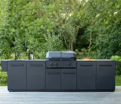 cozze® Cozze Outdoor-Küche Türmodul Elements, ca. B110/H90/T60 cm Schwarz Clearance