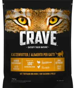 CRAVE™ Trockenfutter für Katzen Adult, 750 g Discount