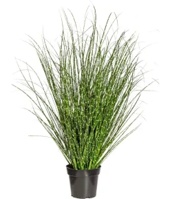 CREATIV green Kunstpflanzen - Kunstpflanze Grasbusch Miscanthus Zebrinus im Topf, ca. H110 cm