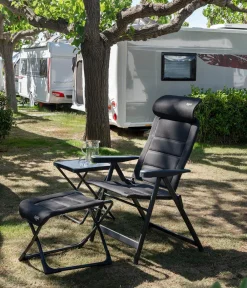 Crespo Gartenhocker - Fußauflage Air Deluxe, ca. B44/H46/T60 cm
