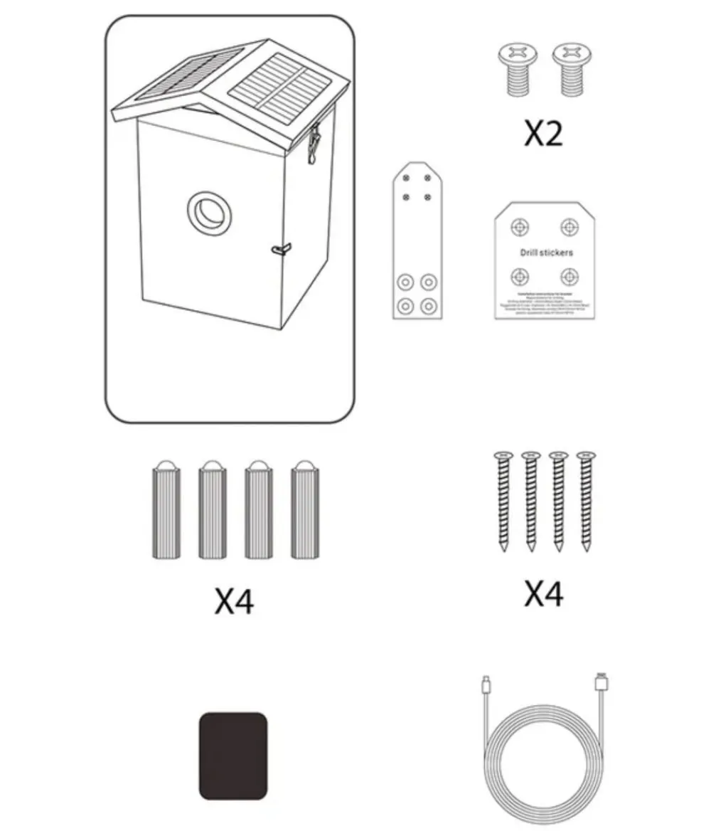 CROCI Nistkästen > Nistkasten Smart Wi-Fi, inkl Kamera, ca. B19,5/H32,3/T20 cm