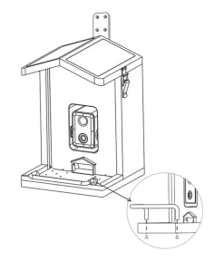 CROCI Vogelfutterhaus Smart Wi-Fi, inkl. Kamera, ca. B23/H32,5/T24 cm Braun Best