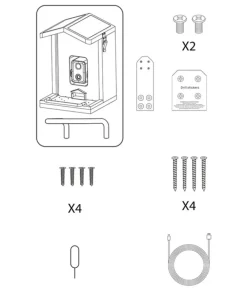 CROCI Vogelfutterhaus Smart Wi-Fi, inkl. Kamera, ca. B23/H32,5/T24 cm Braun Best
