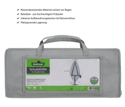 Dehner Abdeckhaube für Ampelschirme, , ca. B60/H240 cm Grau Hot