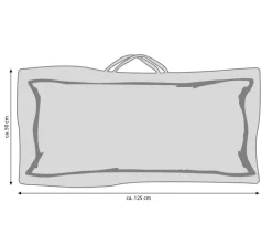 Dehner Abdeckhaube für Auflagen oder Kissen, , ca. B125/H50/T32 cm Grau Sale