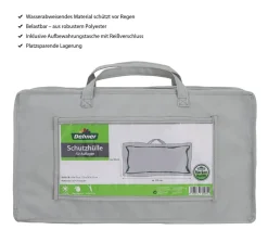Dehner Abdeckhaube für Auflagen oder Kissen, , ca. B125/H50/T32 cm Grau Sale