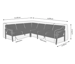 Dehner Schutzhüllen > Abdeckhaube für Ecklounge Chicago