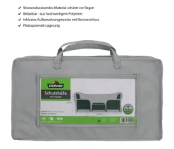 Dehner Schutzhüllen - Abdeckhaube für Sitzgruppen, Grau
