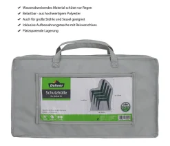 Dehner Schutzhüllen > Abdeckhaube XL für Stühle, ca. B80 x H80-120 x 100 cm