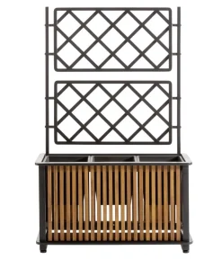 Dehner Pflanzkübel & Blumenkästen > Akazienholz-Pflanzkasten Boston, rechteckig, ca. B86/H136/T33 cm