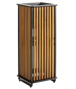 Dehner Pflanzkübel & Blumenkästen > Akazienholz-Pflanzkasten Boston, quadratisch, ca. B33/H84/T33 cm