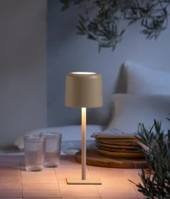 Dehner Solarleuchten > Akku-Tischleuchte Niva, ca. Ø11/H30 cm