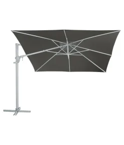 Dehner Ampelschirm Zypern, quadratisch, ca. B300/T300 cm Dunkelgrau Clearance