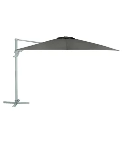 Dehner Ampelschirm Zypern, quadratisch, ca. B300/T300 cm Dunkelgrau Clearance