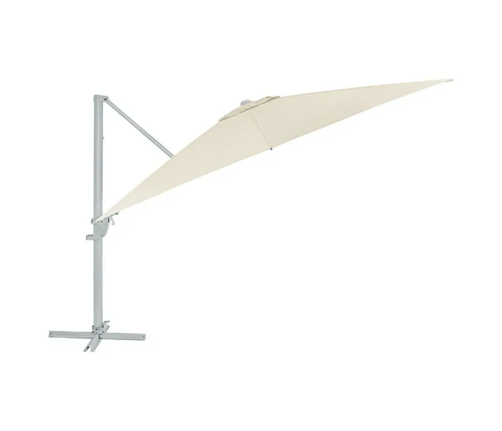 Dehner Ampelschirm Zypern, quadratisch, ca. B300/T300 cm Creme Discount
