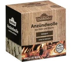 Dehner Anzündwolle, 32 Stück Natur Discount