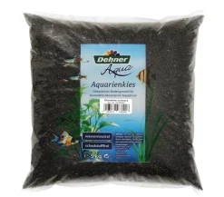 Dehner Aqua Aquarienkies Glanzkies, 2-3 mm, 5 kg Schwarz Discount