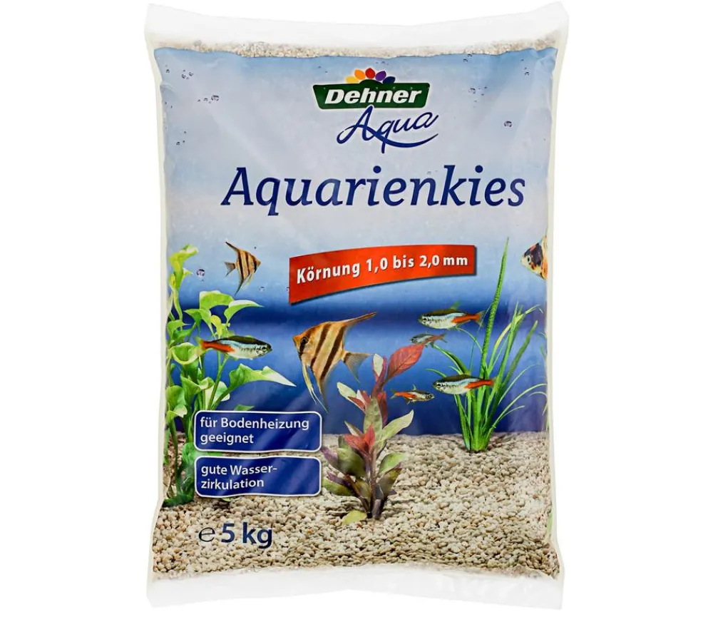 Dehner Aqua Bodengrund - Aquarienkies, 1,0-2,0 mm Beige