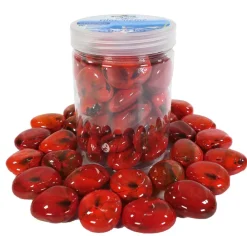 Dehner Aqua Deko - Aquariumdeko Glas-Steine, 750 g Rot