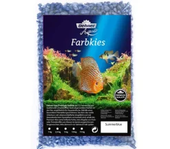 Dehner Aqua Premium Bodengrund - Aquarienkies Nugget, 4-8 mm Blau